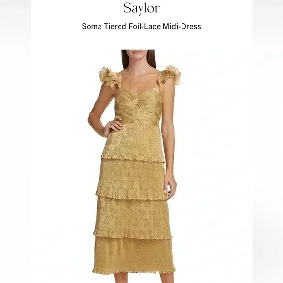 NWT SAYLOR SOMA TIERED DRESS - Picture 11 of 15